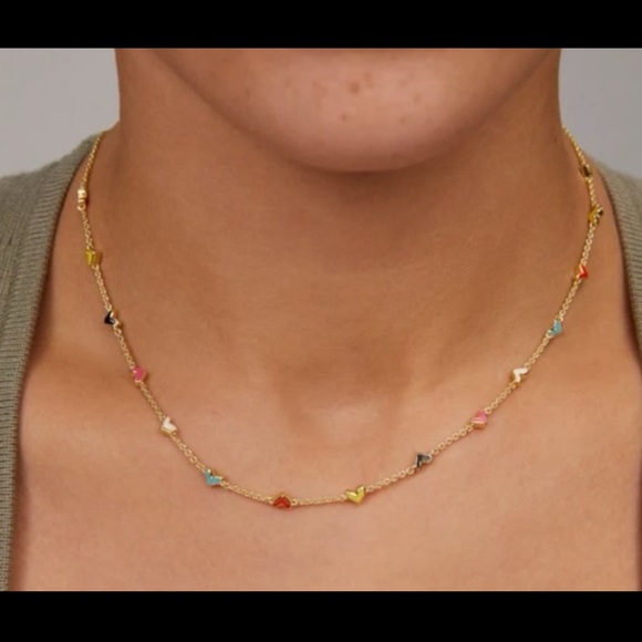 - Haven Heart Gold Strand Necklace in Multi Mix from Kendrascott - new - Picture 4 of 10